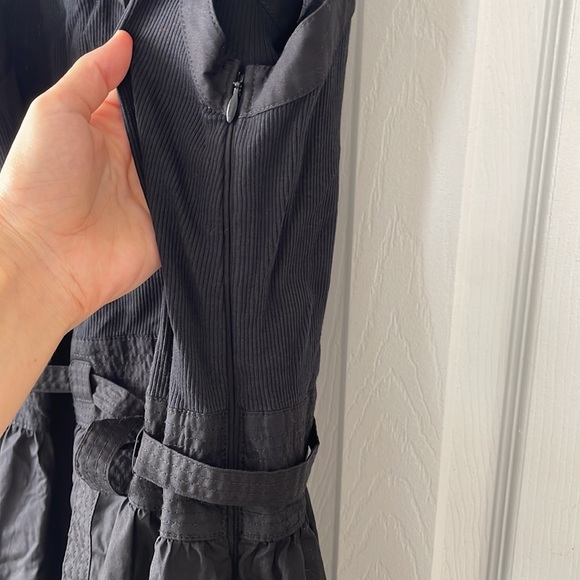 Ulla Johnson Black Lilith Sleeveless Belted Cotton Midi Dress Size 6 - Picture 12 of 14